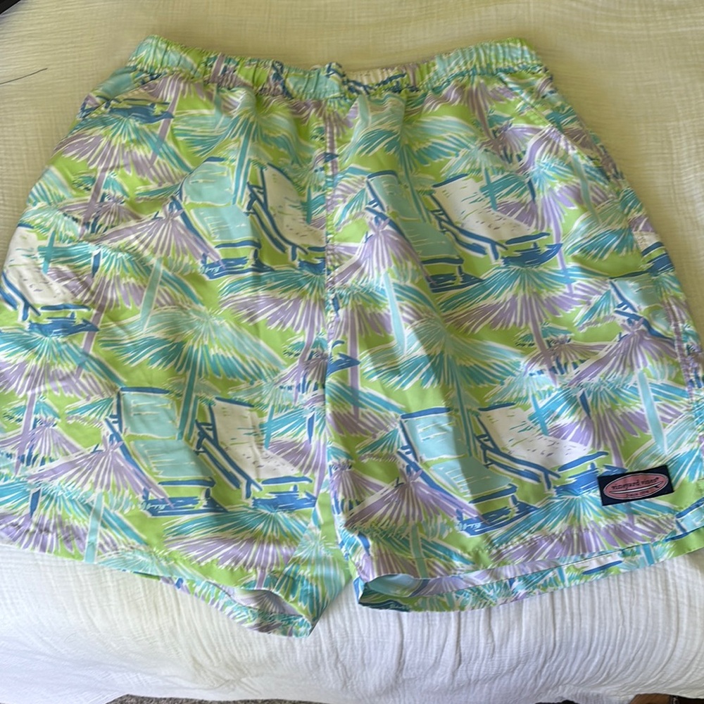 Vineyard Vines Tropical Print Swim Shorts